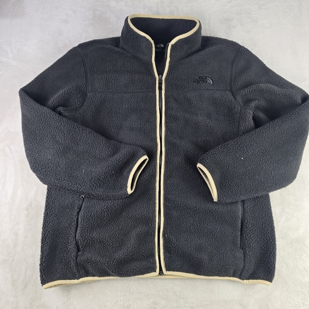 The North Face Navy Black Full-Zip Pullover Fleece Jacket Men’s (XL) Outdoors
